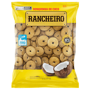 ROSQUINHA DE COCO RANCHEIRO 600G