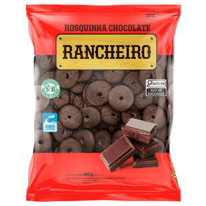 ROSQUINHA DE CHOCOLATE RANCHEIRO 300G